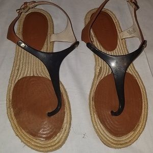 Michael Kors Flat Thong Sandal Rope Soles